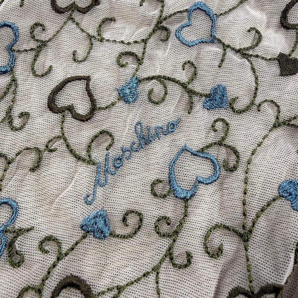 Rare Moschino Lingerie purple embroidered mesh heart cami slip tank top ๐ - Picture 3 of 8